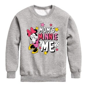 Boys' - Disney - Moms Minnie Me Graphic Long Sleeve Fleece Sweatshirt - 1 of 4