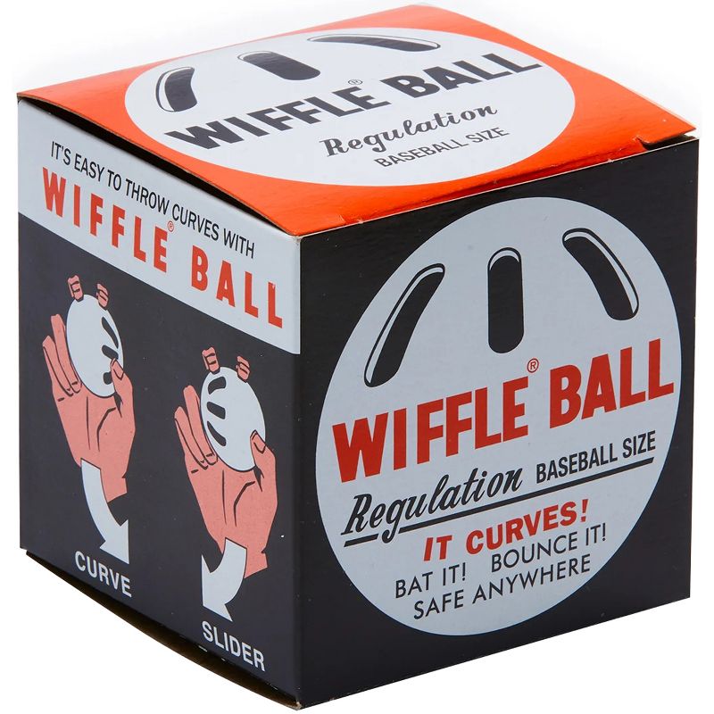 Wiffle Ball 9" Original Regulation Baseball Size Curve Training Plastic Ball, 1 of 4