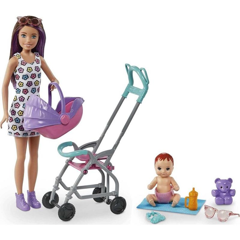 Barbie Skipper Babysitters Inc. Stroller Playset with Skipper & Baby Dolls,, 1 of 7