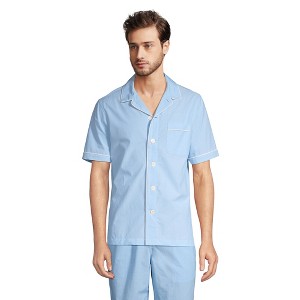 Lands' End Men's Short Sleeve Essential Pajama Shirt - 1 of 4