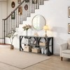 KIGFTSOD 70.87'' 3-Tier Industrial Console Table - Narrow Long Entry Table with Storage for Entryway, Living Room, Foyer, Hallway - 4 of 4