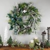 Northlight Real Touch™️ Frosted Pinecones and Berries Christmas Wreath - 36" - Unlit - 2 of 4