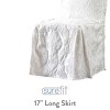 Matelassé Damask Dining Room Chair Cover White - Sure Fit: Polyester/Cotton, Machine Washable, Loose Fit - 3 of 4