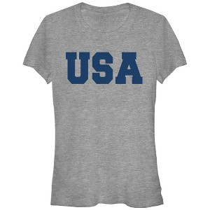 Juniors Womens Lost Gods Classic USA T-Shirt - 1 of 3