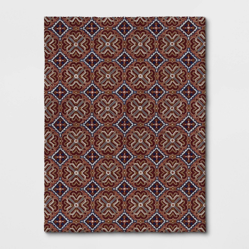 9'X12' Orosia Hand Tufted Rug Coral Red - Threshold was $599.99 now $299.99 (50.0% off)