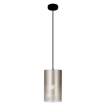River of Goods Ambrosia 8" Silver Cut-Out Drum Pendant Light