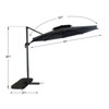 10ft Patio Umbrella with Tilt Crank Lift Waterproof Sun Shade for Deck, Pool, Garden - 2 of 3