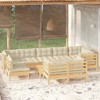 vidaXL Garden Lounge Set Cream, Pinewood - 2 of 4