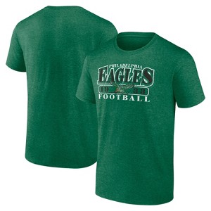 NFL Philadelphia Eagles Men's Gray Short Sleeve Bi-Blend T-Shirt - 1 of 3