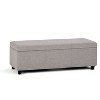 CAVINAS Faux Leather Storage Ottoman Bench,Upholstered Ottoman with Stitching Design for Living Room,Bedroom - 2 of 4