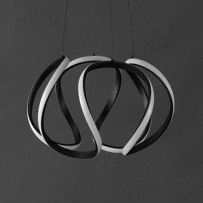 Euphoria 18.5" Black Aluminum LED Pendant Light