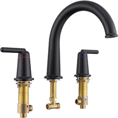 Mixxidea Bathtub Faucet 2-Handle Matte Black