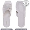 ROXONI Women Slippers Shower Pool Sandals Criss Cross Bathroom Quick Drying Slippers - 2 of 4