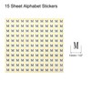 Unique Bargains Scrapbooking Crafts Round Self-Adhesive Alphabet Letter Stickers 15 Pcs - 2 of 4