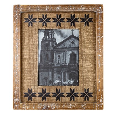 Black Print 5X7 Wood Photo Frame - Foreside Home & Garden