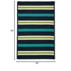 Colonial Mills Painter Stripe Braided Rug, Navy Waves 5'x7', Rectangle Shape - 2 of 2