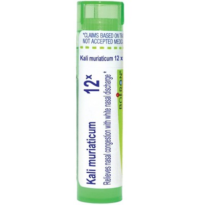 Kali Muriaticum 12X by Boiron Homeopathic Single Medicine For Cough, Cold & Flu  -  80 Pellet