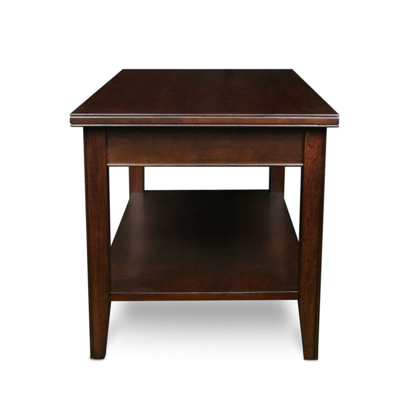 Laurent Condo/Apartment Coffee Table Chocolate Cherry Finish - Leick Home, 4 of 11
