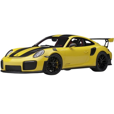 Porsche 911 (991.2) Gt2 Rs Weissach Package Racing Yellow With Carbon  Stripes 1/18 Model Car By Autoart : Target