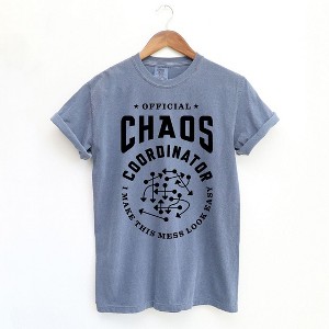 Simply Sage Market Women's Official Chaos Coordinator Short Sleeve Garment Dyed Tee - 1 of 2