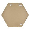 30" x 26" Metal Hexagon Mirror Natural MDF Black - Project 62™ - image 4 of 4