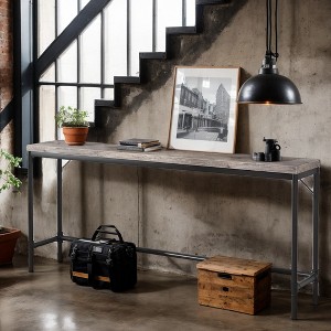 Hommoo 70.9" Long Narrow Console Table Sofa Table Industrial Hallway Table - 1 of 4