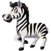 Unique Loom Playtime Kids Wool Collection Area Rug - Freeform Zebra - 2 of 4