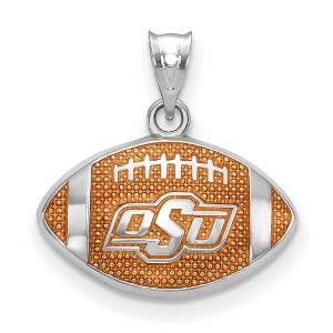 Black Bow Jewelry Sterling Silver Oklahoma State Cowboys NCAA Pendant - 1 of 3