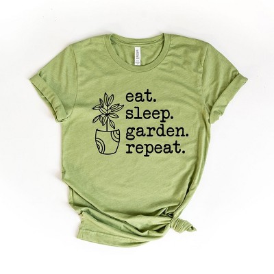 Simply Sage Market Women's Eat Sleep Garden Repeat Short Sleeve Graphic Tee