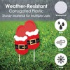 Big Dot of Happiness Christmas Pajamas - Yard Sign and Outdoor Lawn Decorations - Holiday Plaid PJ Party Yard Signs - Set of 8 - 3 of 4
