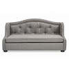 UbMelt Dog Bed Anti-Slip Pet Bed for 35" Medium Dogs Velvet Comfy Dog Couch Durable Dog Sofa Bed Tufted Wingback Dog Sofa - 2 of 4