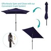 Sonkuki 6.5 FT Outdoor Patio Umbrella Market Table Umbrella With a Crank for Garden, Deck and Pool - 4 of 4