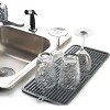 Norpro 18.5" x 8" Silicone Dish Drying Drain Mat - Grey - 2 of 4