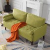 MAYEERTY 65¡± Modern Couch Loveseat Stylish Upholstered Sofa for Living Room£¬BGreen - 2 of 4