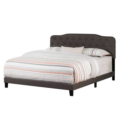 Nicole Upholstered Bed In One King Stone Gray Fabric - Hillsdale Furniture