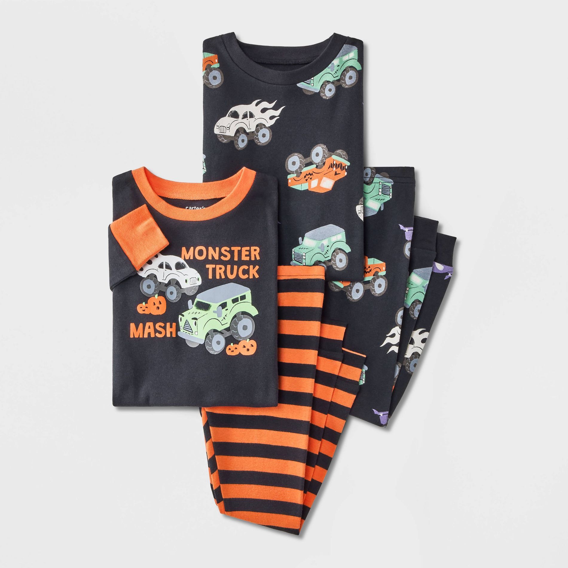 Carter's Just One You® Baby & Toddler 4pc Long Sleeve Printed Cotton Halloween Pajama Set