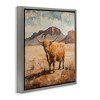 Stupell Industries Cow Of The Desert Floating Frame Canvas Art - 2 of 4