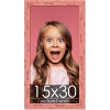 PosterPalooza | Panoramic Shabby Chic Pink Picture Frame - UV Acrylic, Foam Board Backing, Hanging Hardware - 2 of 4