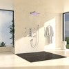 CASAINC Luxury LED 3-Spray Patterns Thermostatic 12 in. Wall Mount Rain Dual Shower Heads with 6-Jet in Chrome - 3 of 4