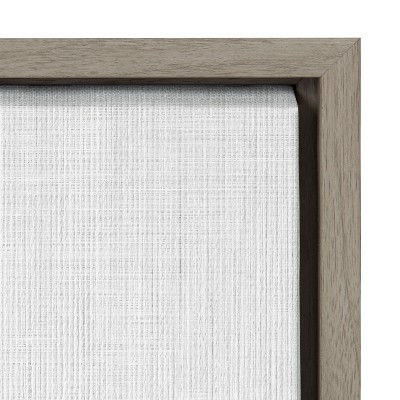 Gray Fox Portrait Framed Canvas Wall Art, 23x33