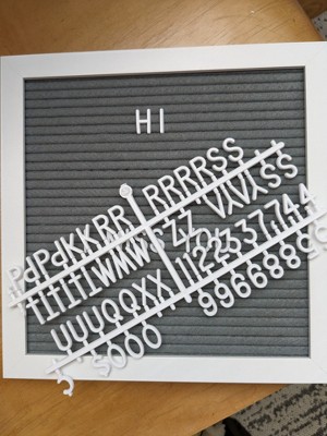 Pearhead Letterboard Wall Sign Panel - Gray : Target