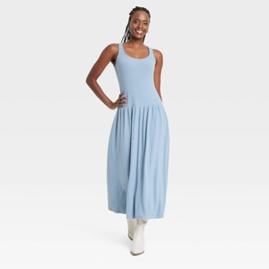 Women's Drop Waist Knit Midi Slip Dress - Universal Thread™ - 1 of 3