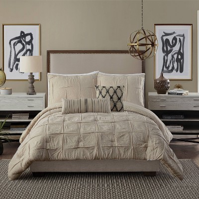 Full/Queen 3pc Natural Instincts Double Cloth Comforter Set Linen - Ayesha Curry