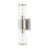 Livex Lighting Quincy 2 - Light Vanity in  Brushed Nickel - 3 of 4