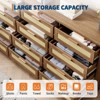 GustoWave 12 Drawer Dresser for Bedroom, Modern Farmhouse Rattan Chest of Drawers, Wood Dresser for Closet, Living Room, Entryway, and Hallway - 3 of 4