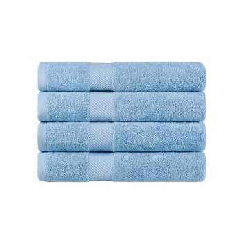 Luxury Cotton Solid Medium Weight Bath Towel Set by Blue Nile Mills