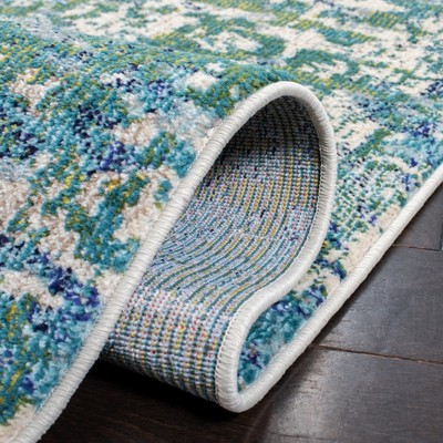 Elysian Gray 59" Round Hand-Knotted Easy Care Area Rug