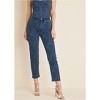 VENUS Womens Lace Print Straight Jeans - 2 of 4