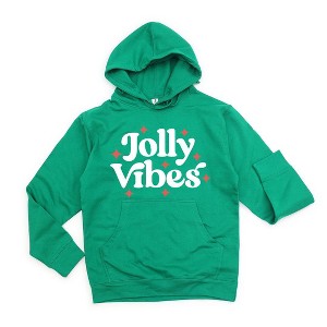 Simply Sage Market Women's Graphic Hoodie Retro Holly Jolly Vibes - 1 of 3