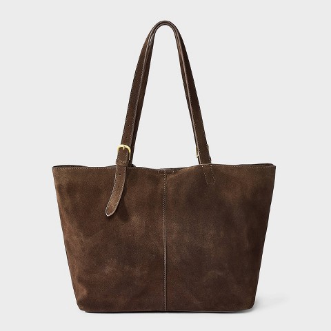 Сумка Universal Thread Suede Buckle Strap, цвет: Коричневый